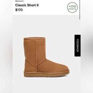 Worn size 8 classic short UGG- Chesnut